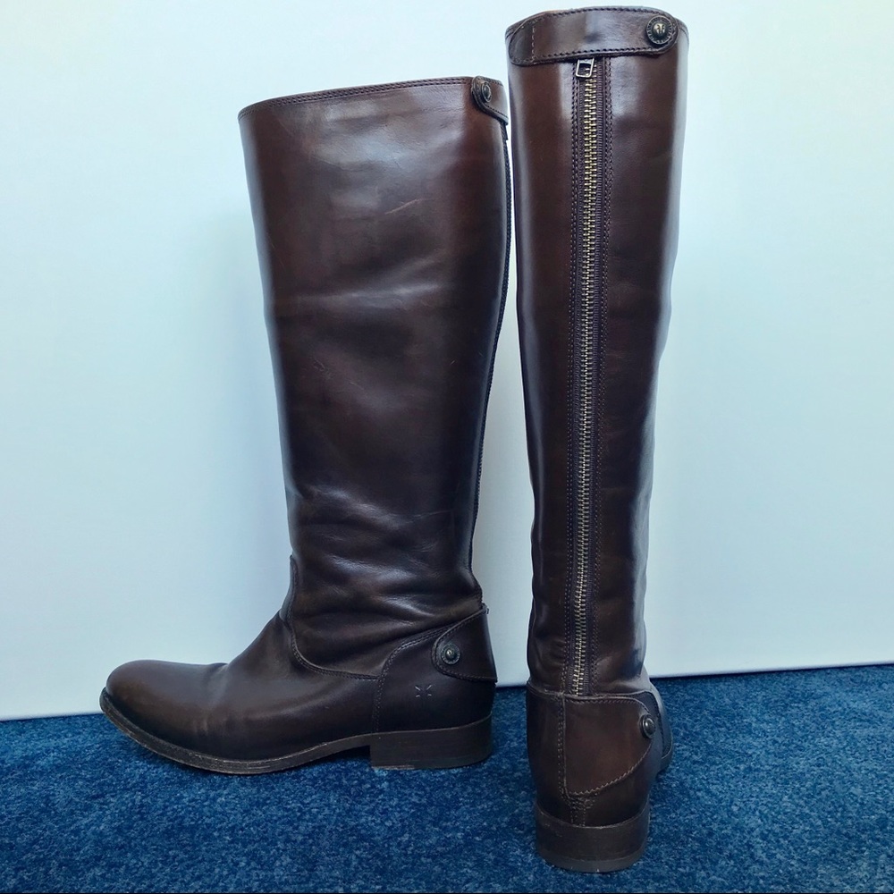 Frye Melissa Button Back Zip boot - Extended Calf